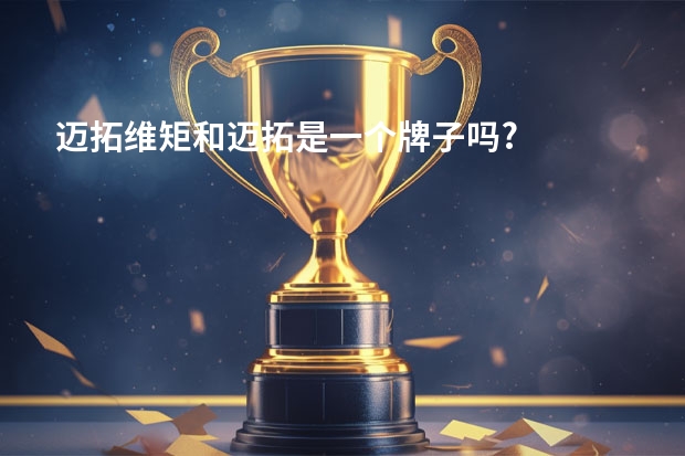 迈拓维矩和迈拓是一个牌子吗?